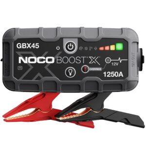 NOCO Boost X GBX45: 1250A UltraSafe Jump Starter – 12V Lithium Battery Booster Pack, Portable Jump Box, Power Bank & Jumper Cables